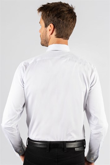 Slim Fit Uzun Kollu Premium Seri %100 Cotton Erkek Taş Gömlek