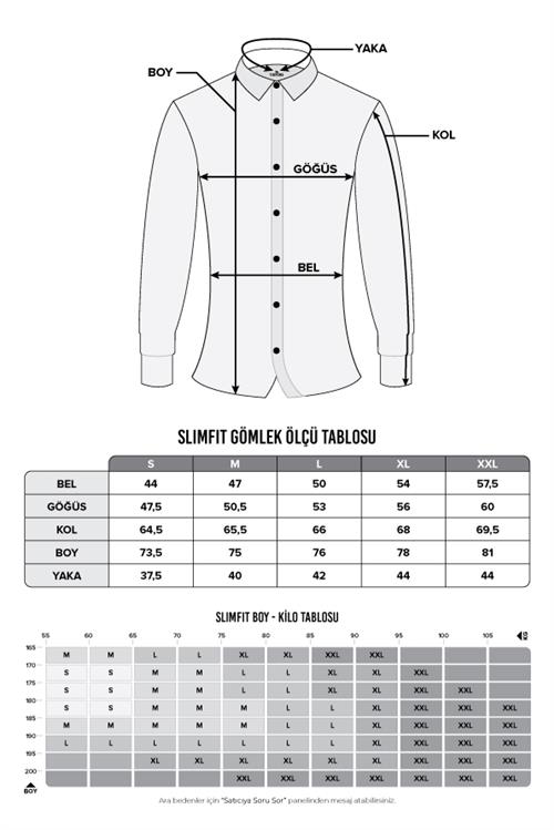 Erkek Slim Fit Dar Kesim Uzun Kollu Pamuklu Kolay Ütü Çizgili Lacivert Düğmeli Yaka Gömlek