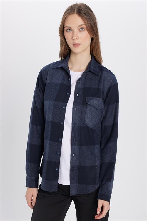 Slim Fit Uzun Kollu Kışlık Oduncu Ekoseli Unisex Gömlek