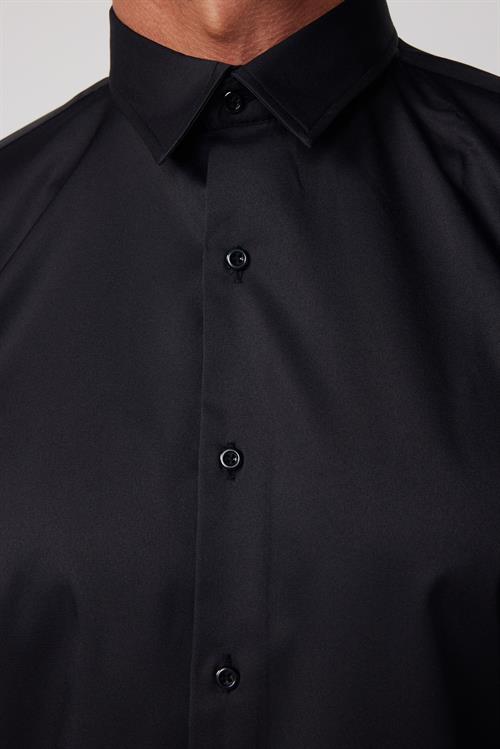 Slim Fit Uzun Kollu Likralı Düz Stretch Erkek Gömlek