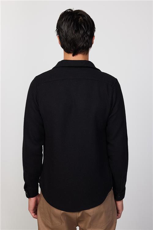 Erkek Slim Fit Dar Kesim Uzun Kollu Kareli Kışlık Oduncu Gömlek