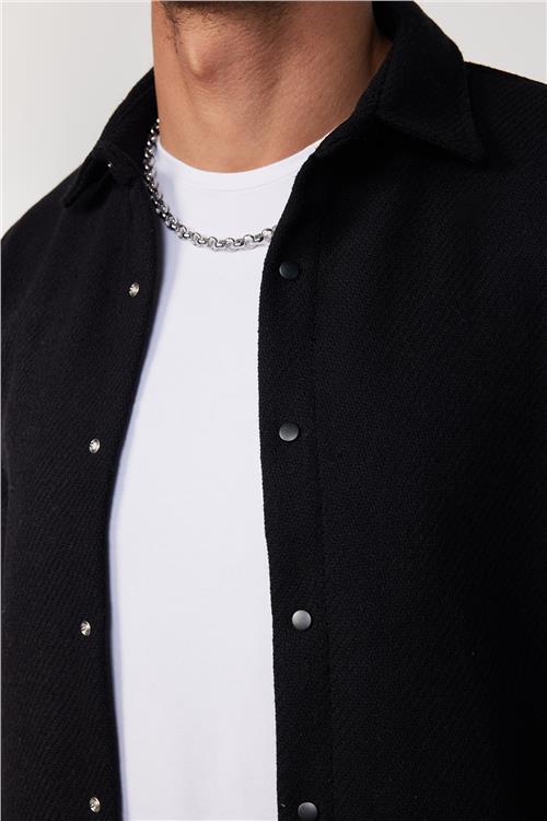 Erkek Slim Fit Dar Kesim Uzun Kollu Kareli Kışlık Oduncu Gömlek