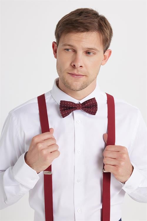 Erkek Slim Fit  Premium Likralı Pamuk Saten Beyaz Gömlek