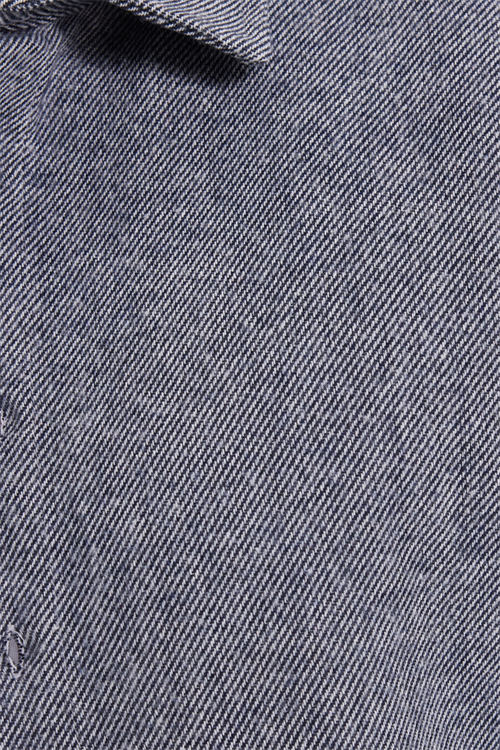 Erkek Slim Fit Dar Kesim Uzun Kollu Düz Kışlık Oduncu Gri Gömlek