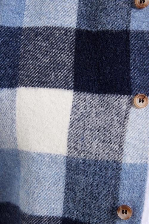 Erkek Slim Fit Dar Kesim Kareli Kışlık Oduncu Gömlek