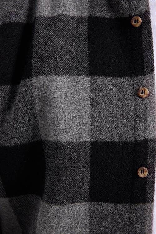 Erkek Slim Fit Dar Kesim Kareli Kışlık Oduncu Gömlek