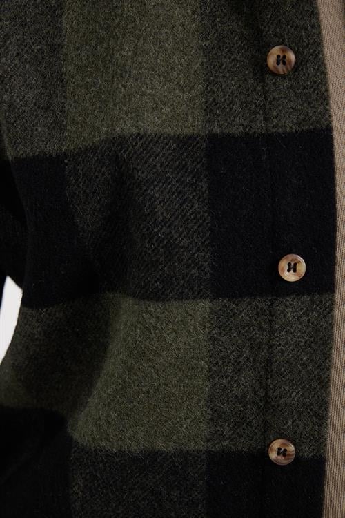 Erkek Slim Fit Dar Kesim Kareli Kışlık Oduncu Gömlek