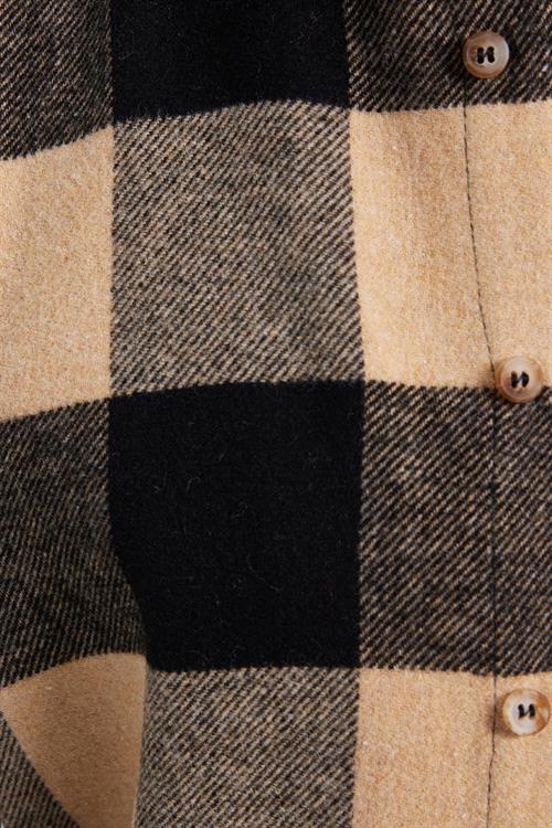 Erkek Slim Fit Dar Kesim Kareli Kışlık Oduncu Gömlek