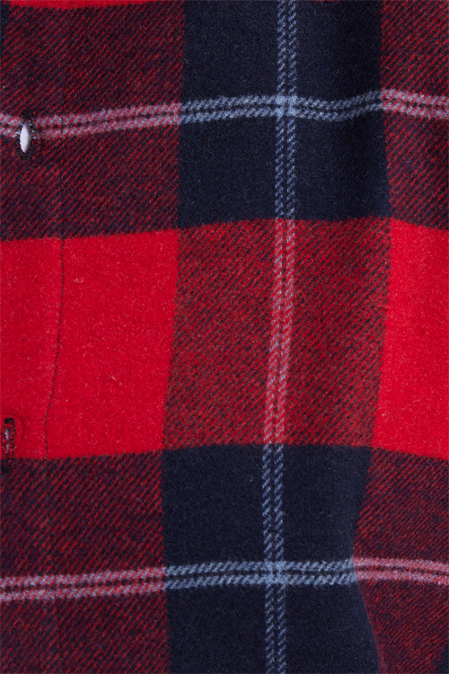 Erkek Slim Fit Dar Kesim Kareli Kışlık Oduncu Gömlek