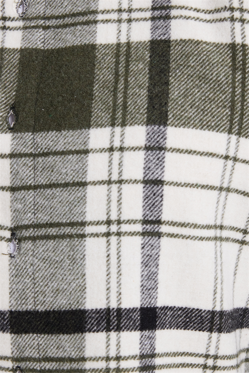 Erkek Slim Fit Dar Kesim Kareli Kışlık Oduncu Gömlek