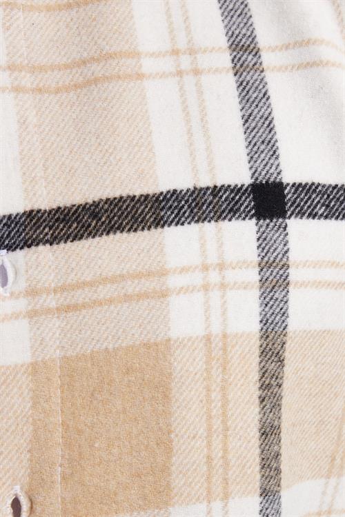 Erkek Slim Fit Dar Kesim Kareli Kışlık Oduncu Gömlek