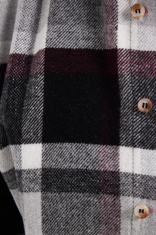 Erkek Slim Fit Dar Kesim Kareli Kışlık Oduncu Gömlek