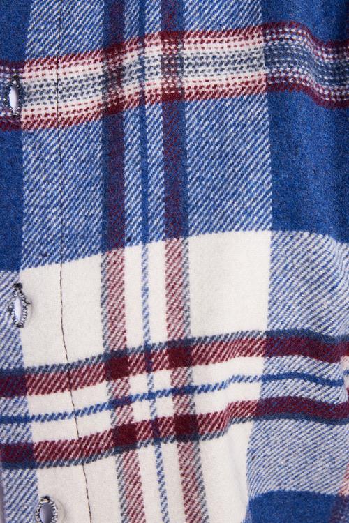 Erkek Slim Fit Dar Kesim Kareli Kışlık Oduncu Gömlek