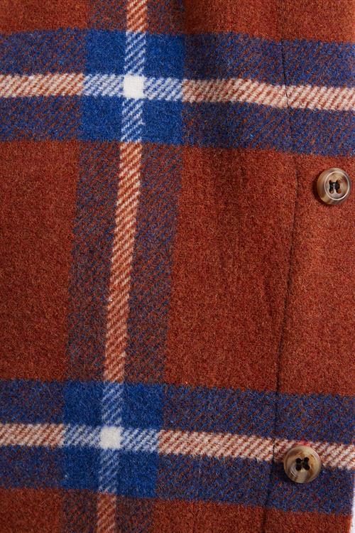 Erkek Slim Fit Dar Kesim Kareli Kışlık Oduncu Gömlek