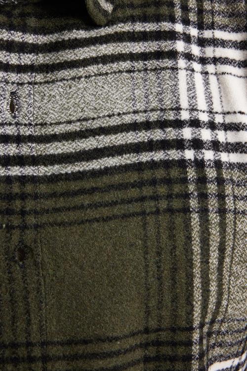 Erkek Slim Fit Dar Kesim Kareli Kışlık Oduncu Gömlek