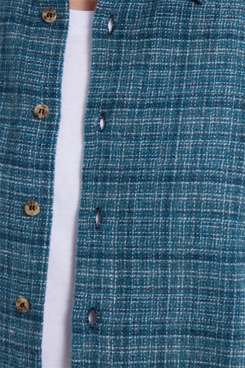 Erkek Slim Fit Dar Kesim Kareli Kışlık Oduncu Gömlek
