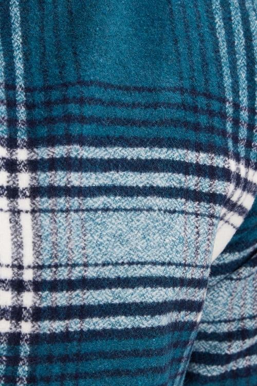 Erkek Slim Fit Dar Kesim Kareli Kışlık Oduncu Gömlek