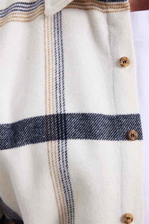 Erkek Slim Fit Dar Kesim Kareli Kışlık Oduncu Gömlek