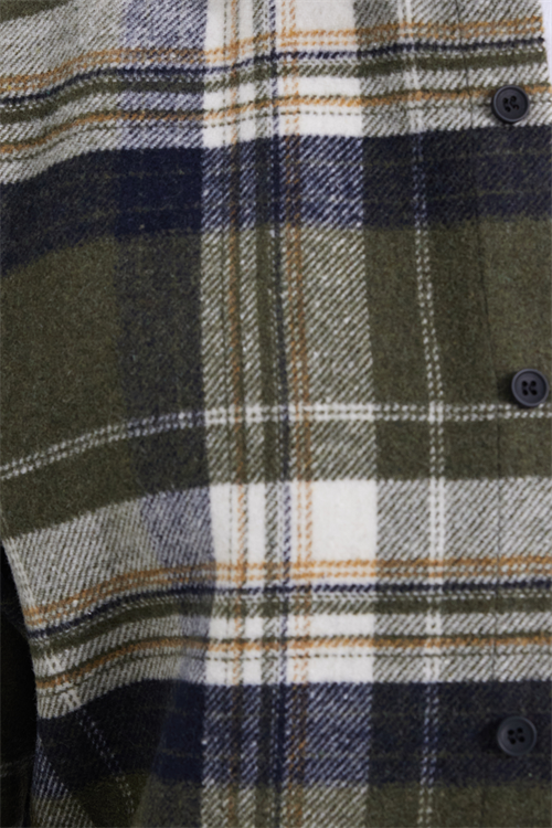 Erkek Slim Fit Dar Kesim Kareli Kışlık Oduncu Gömlek