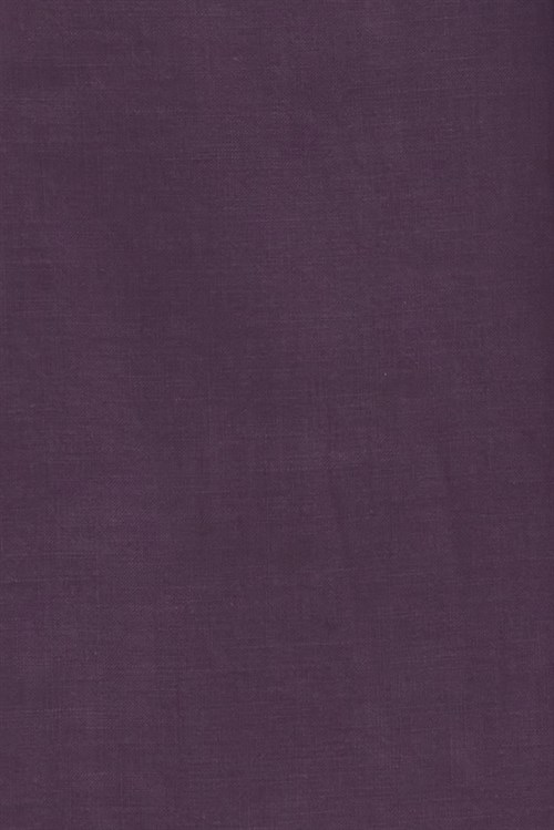 Erkek Slim Fit Dar Kesim %100 Pamuk Düğmeli Yaka Flam Keten Mor Gömlek