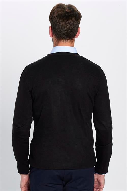 Slim Fit Dar Kesim Düğmeli Düz Tüylenmeyen Yumuşak Dokulu Erkek Hırka