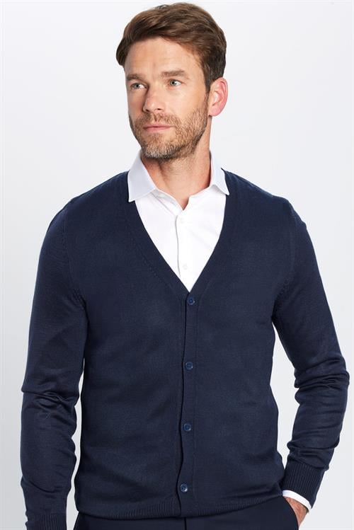Slim Fit Dar Kesim Düğmeli Düz Tüylenmeyen Yumuşak Dokulu Erkek Hırka