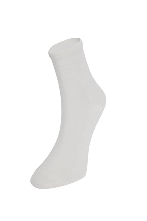 Kadın 6lı Ekonomik Paket Beyaz Konçlu Soket Tenis Çorap Sporcu Çorabı