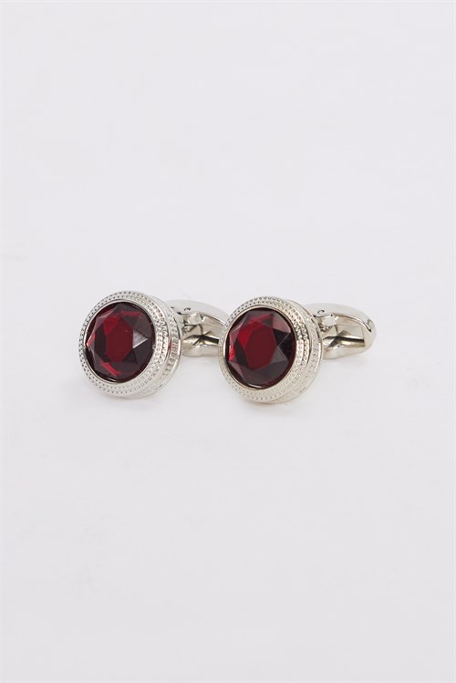 Erkek Oval Bordo Kol Düğmesi