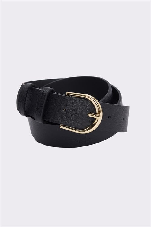 Kadın Gold Tokalı 3 cm 3lü Set Siyah-Bordo-Kahverengi Kemer
