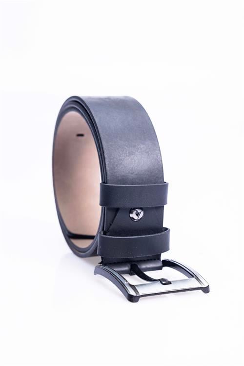Erkek 4,5 cm Spor Siyah Kemer