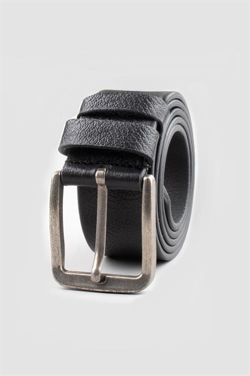 Erkek %100 Hakiki Deri 4 cm Spor Siyah Kemer