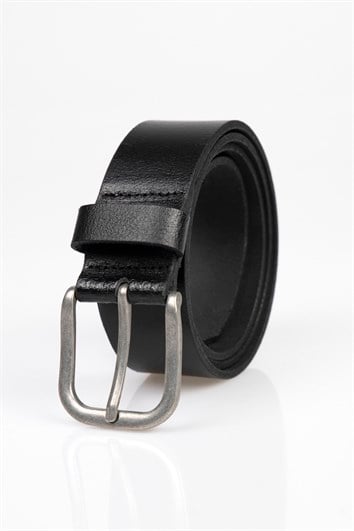 Erkek %100 Hakiki Deri 4 cm Spor Siyah Kemer