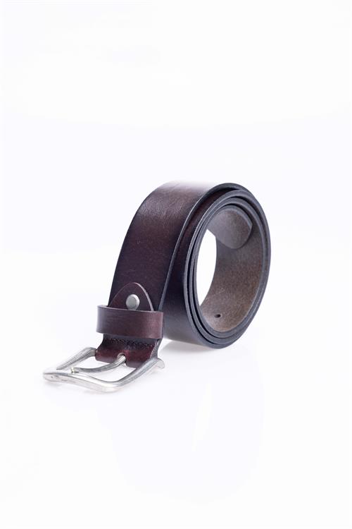 Erkek %100 Hakiki Deri 4 cm Spor Kahverengi Kemer