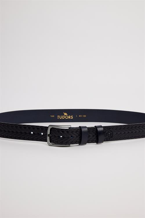 Erkek %100 Hakiki Deri 4 cm Spor Lacivert Kemer