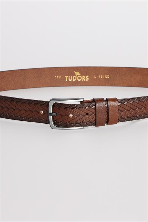 Erkek %100 Hakiki Deri 4 cm Spor Kahverengi Kemer