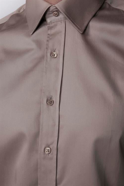 Modern Slim Fit Uzun Kollu Pamuk Saten Premium Seri Dore Erkek Gömlek
