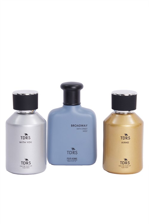 Özel Hediye Kutulu 3lü Çarkıfelek-Limon-Bergamot 100 ML Uzun Süre Kalıcı Erkek Parfüm Seti