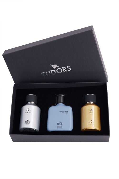 Özel Hediye Kutulu 3lü Çarkıfelek-Limon-Bergamot 100 ML Uzun Süre Kalıcı Erkek Parfüm Seti