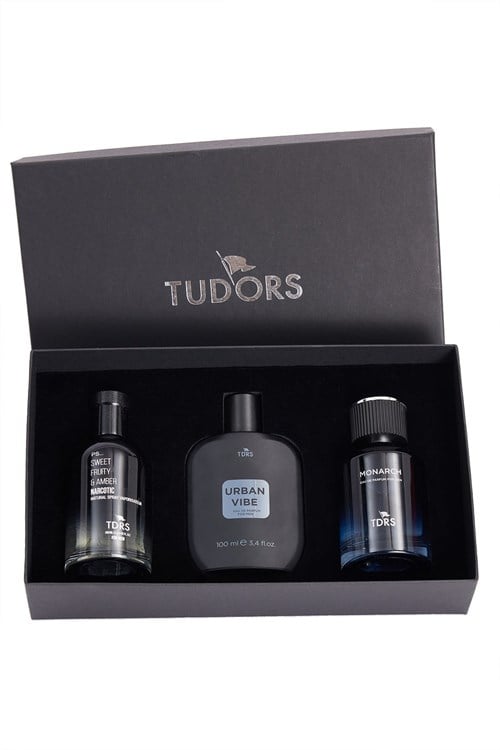 Özel Hediye Kutulu 3lü Limon-Bergamot 100 ML Uzun Süre Kalıcı Erkek Parfüm Seti