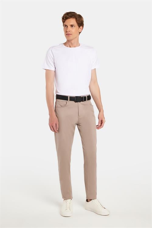 Erkek Regular Fit Rahat Kesim Mevsimlik Kanvas Taş Pantolon
