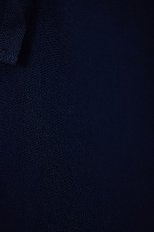 Kadın %100 Pamuk Baggy Fit Rahat Kesim Lastikli Bel Müslin Kumaş Cepli Lacivert Pantolon