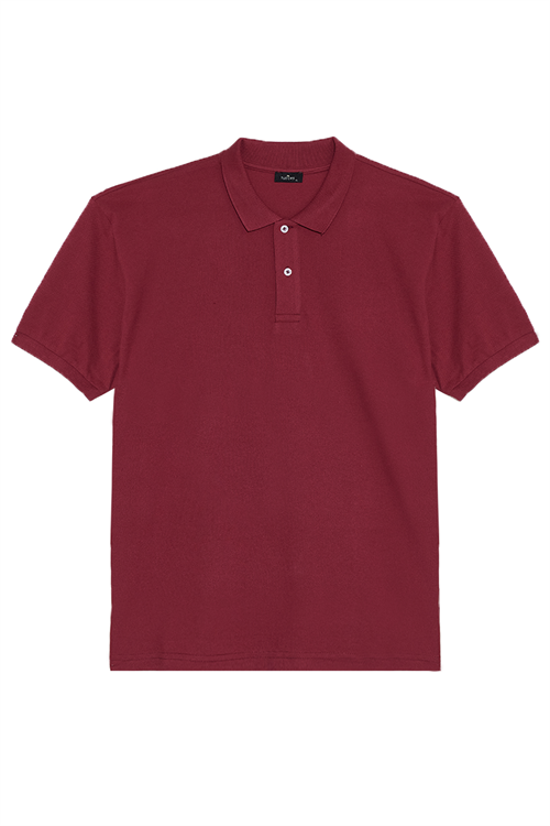 Erkek 5li Paket Gri-Kahverengi-Kırmızı-Siyah-Taş Regular Fit Pamuklu Düz Pike Polo Yaka Tişört