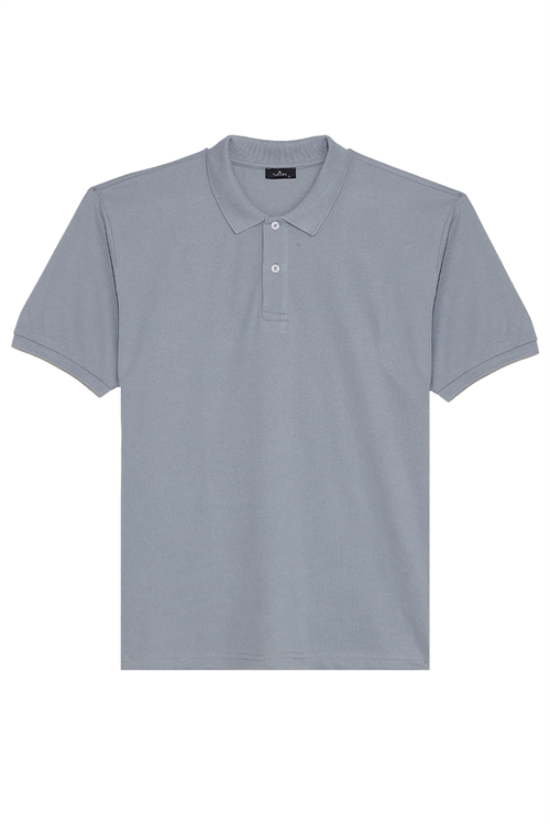 Erkek 5li Paket Gri-Kahverengi-Kırmızı-Siyah-Taş Regular Fit Pamuklu Düz Pike Polo Yaka Tişört