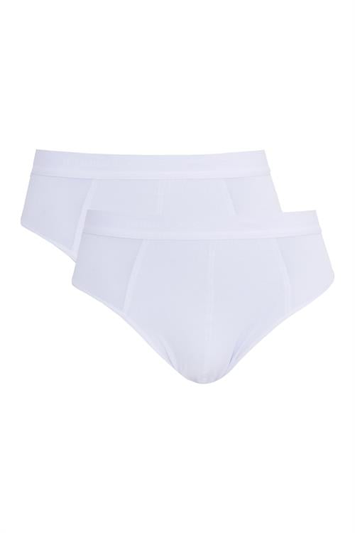 Erkek 2li Paket Likralı Bambu Beyaz Slip Külot