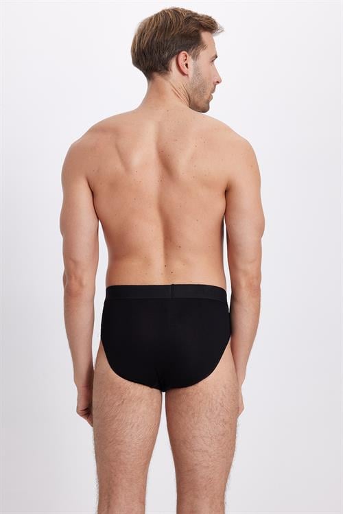 Erkek 2li Paket Likralı Bambu Siyah Slip Külot