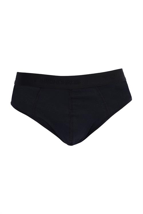 Erkek 6lı Paket Likralı Pamuklu Siyah Slip Külot