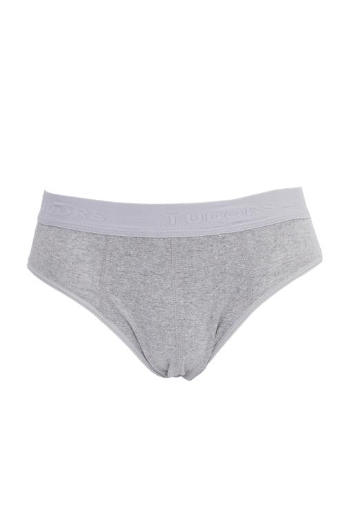 Erkek 6lı Paket Likralı Pamuklu Gri Slip Külot