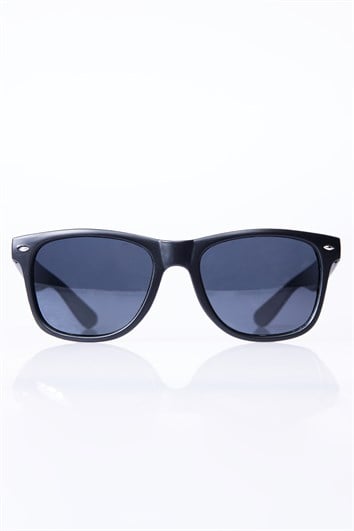 Unisex Siyah Oval Çerçeve Uv 400 Korumalı Güneş Gözlüğü