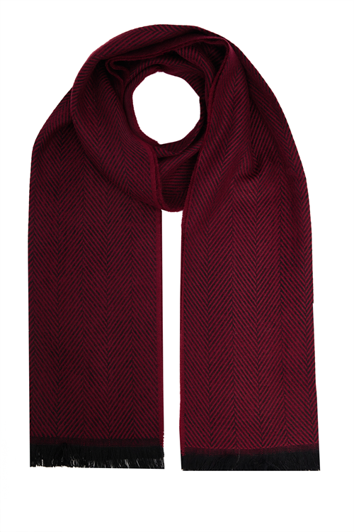 Kışlık Erkek Bordo Atkı