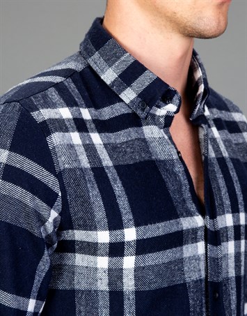 Slim Fit Uzun Kollu Kışlık Oduncu Erkek Gömlek